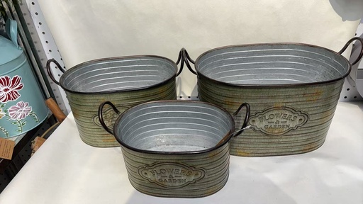 [CPGC-S5101L] Iron Flower Pot 39.2x22.5x24.5cm,