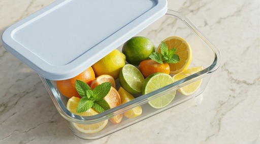 [B48126] 2.8QT(2650ml) 9.7"x7.9"x3" Rectangular Glass Oven Safe Baking Dish with PE Lid (12 pc/ctn)