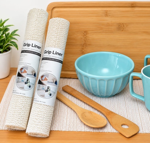 [BT024] 5' x 12" (150cmx30cm) PVC Anti-Slip Mat, 200gsm, white (24 roll/ctn)