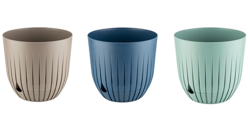 [FL0053] 10 LT Flower Pot with Bottom Saucer, assorted Color (12 pc/ctn)