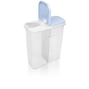 3.0QT(2850ml) 2 Section Dry Food Container Container (12 pcs/ctn)