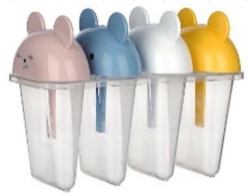 [P70081] 4pc Funny Animals Popsicle Mold (24 sets/ctn)