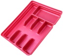Red Leather Design Utensil Organizer (24 pcs/ctn)